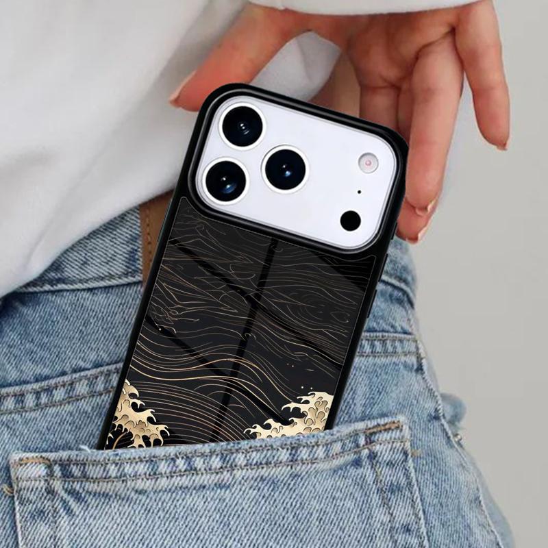 

ЛЕТЯЩИЕ ЖУРАВЛИ МОРСКИЕ ВОЛНЫ Японское искусство Чехол для телефона для iPhone 16e 15 14 13 12 17 Pro Max Plus Air 17pro Чехол iPhone 15 Pro Max