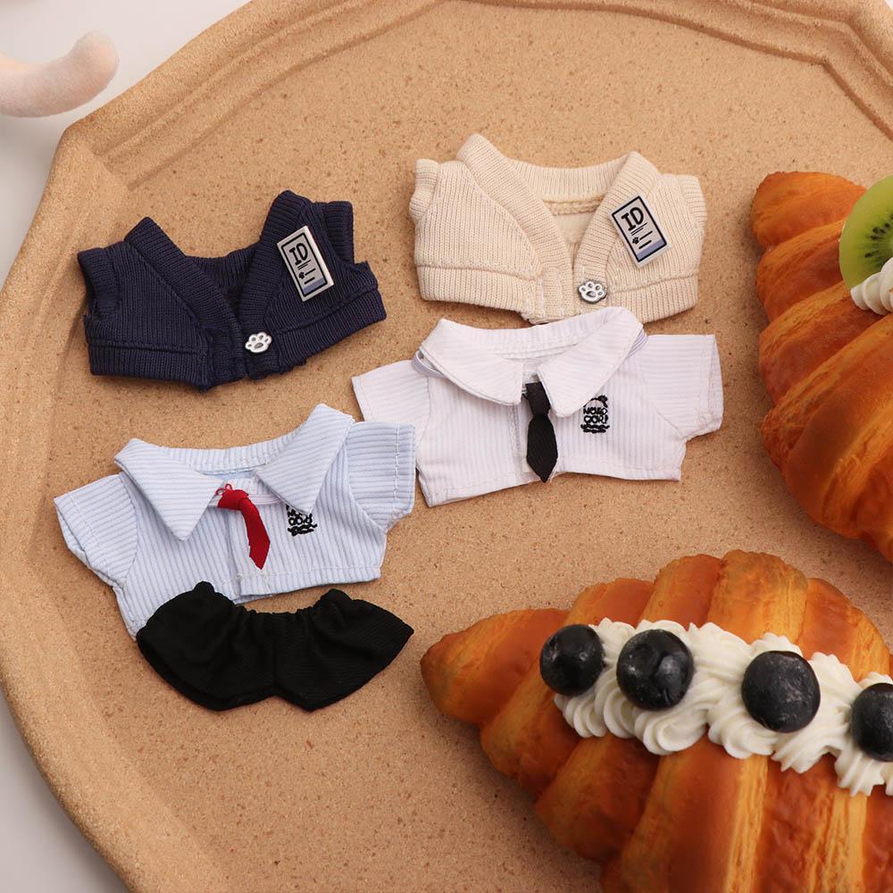Pants Doll Clothes Outfit Shirt Doll Dress Up Set 10cm Cotton Doll Clothes Children's Gift