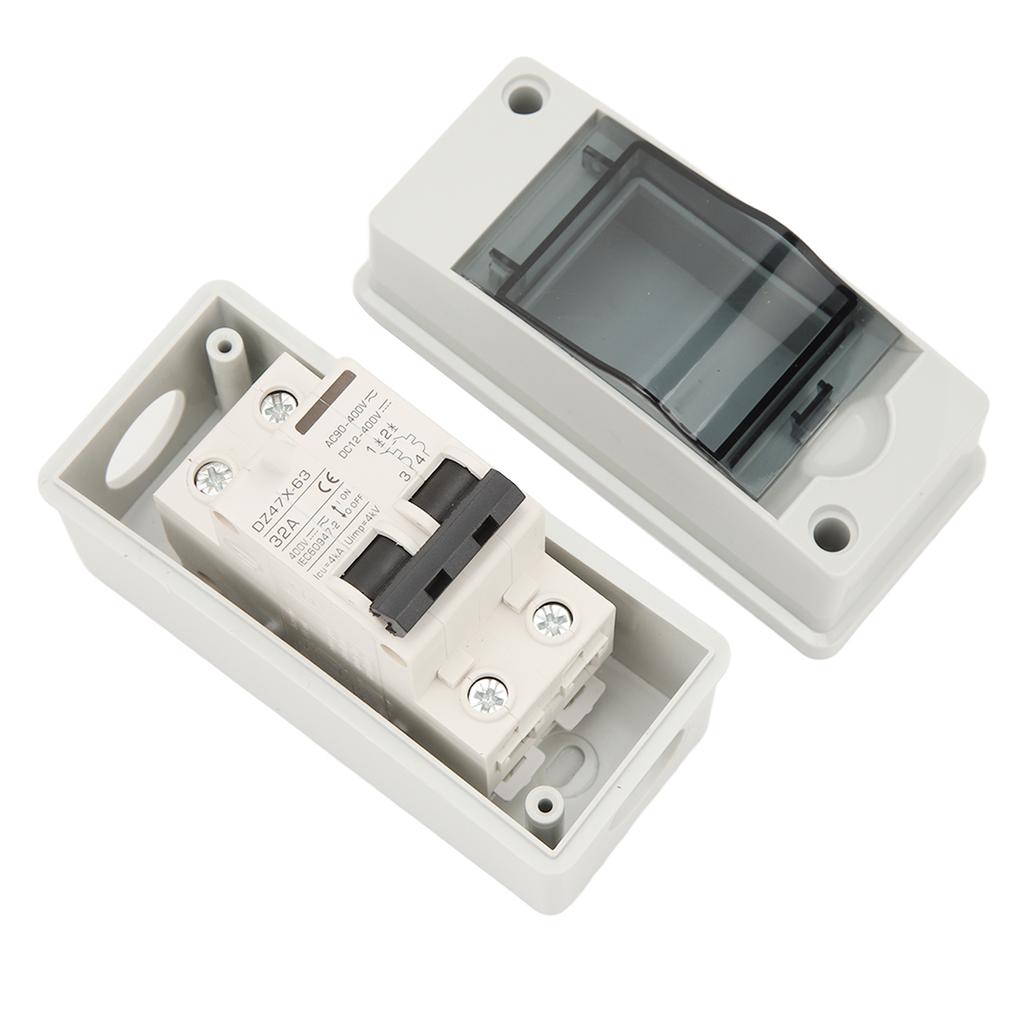 2P Miniature Circuit Breaker DC12V to 400V AC90V to 400V Solar Disconnect Switch for RVs and Solar S