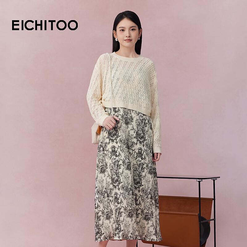 EICHITOO Women s Knit Two-Piece Dress Set L