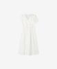 BASIKA Soft Wrap Cotton Dress (White)
