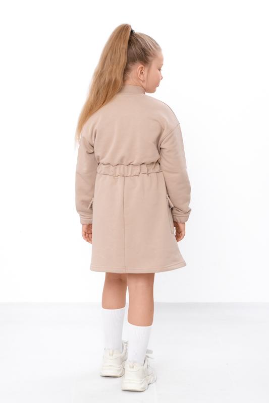 Girls' Dress – Demi-Season Casual Dress with «Convey a Smile» Print, Any season 6491-104-33 HC