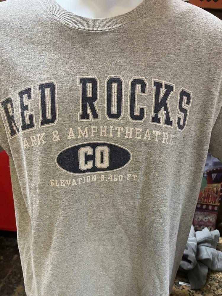 RED ROCKS PARK & AMPHITHEATER T SHIRT TEE GRAY CO COLORADO MENS Medium Unisex T-Shirt XXL