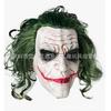 Máscara de Palhaço de Halloween Cabelo Verde Nariz Vermelho Headgear de Látex Máscara Engraçada do Batman Jack máscara do coringa