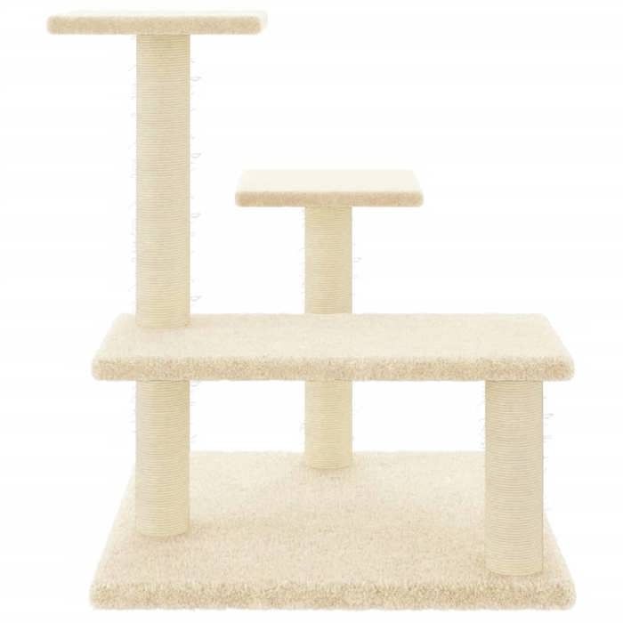 Exclusive House - Cat Tree with Cream Sisal Scratching Posts 61 Cm