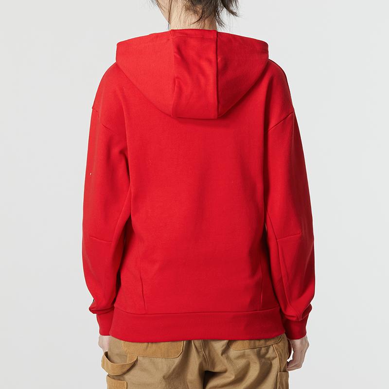 Adidas Gfx Hoodie With Letter Logo And Cartoon Rabbit Print Women Hoodie Red HZ2993