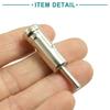 ACROPIX Car Male AM FM Radio Antenna Adapter Connector Silver Tone 2pcs