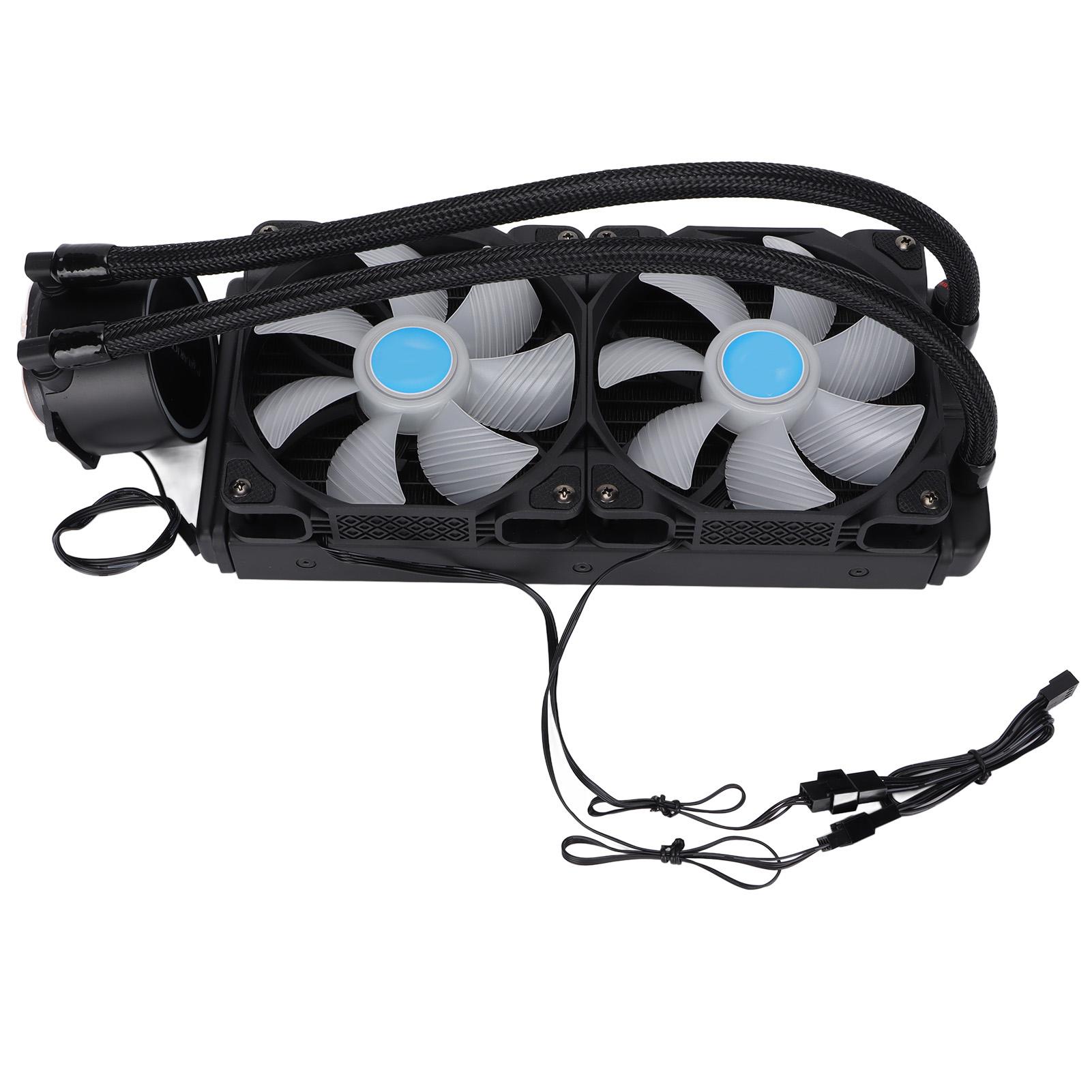 

Процессор Жидкостный Кулер PWM LED Отключение Температуры Стабильная Работа Вентилятор Охлаждения Компьютера