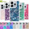 For Xiaomi Redmi Note 14 Cover Bling Glitter Dynamic Liquid Case On For Funda Xiaomi RedMi Note 14 5G Note14 4G Phone Cases Etui