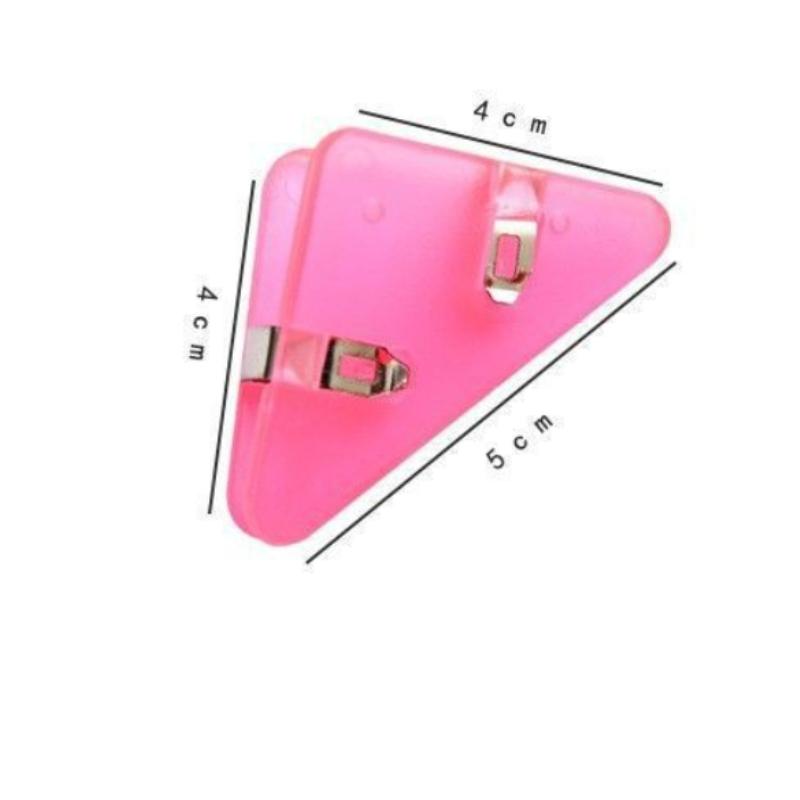 1/5/10/20 Adet Çok Fonksiyonlu Ofis Üçgen Kitap Klipsi - Yuvarlanmayı Önleyen Plastik Dosya Klasörü Düzenleyici