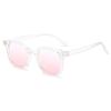 Anti-Blue Glasses Black Frame Powder Flakes Blush Decorative Glasses Unisex Clear Glasses