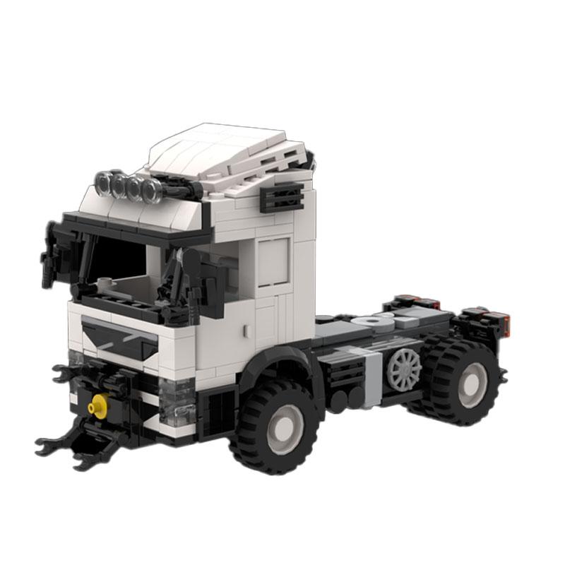 MOC-115633 Building Block City Farm Truck Model, 411 Pieces, Children's Educational Birthday, Christmas, and New Year Toy Gift