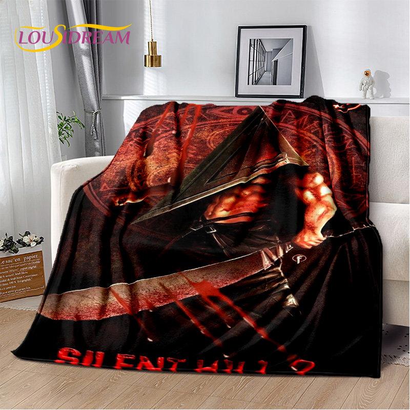 Silent Hill Horror Movie Games Soft Plush Blanket,Flannel Blanket Throw Blanket for Living Room Bedroom Bed Sofa Picnic Cover