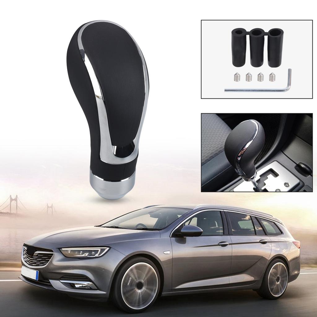 Automobile Leather Black Gear Shift Knob Universal M8 M10 M12 For Automatic Manual Transmission Car Shift Lever Gear Stick Shift