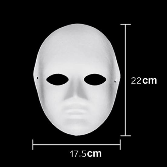Blank Colored Painting Masquerade Cosplay Pulp Mask Kindergarten DIY Supplies