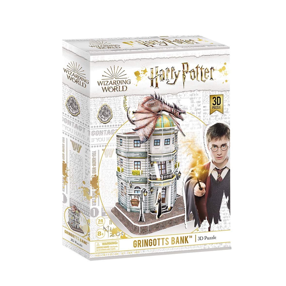 

Heart Art Collection 3D Puzzle Harry Potter Diagon Alley Gringotts Bank 74 Pieces DS1005h