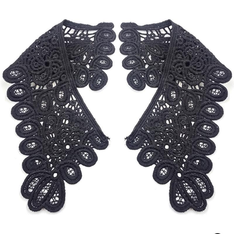 Accessoire DIY pour collier de fleurs brodé en dentelle 3D