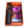 Aurora Butterfly Love Flower Silk Scarf & Art Umbrella Set