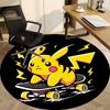 1pc Pikachu Skateboarding Office Round Area Rug, Under Office Chairs Bedroom Living Room Home Decor  A1022263