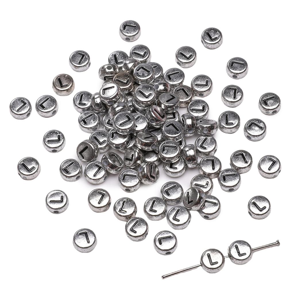 Mărgele Handmade Mărgele Acrilice Alfabet Mărgele Pătrate Mărgele Plate Mărgele Rotunde Handmade DIY Accesorii Bijuterii Mărgele Distanțiere Brățară Mărgele Înșirate Manual