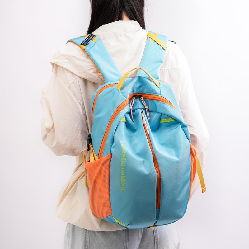 Schoolbag schoolbag junior high school girls large capacity backpack 1011 new student ins wind contrasting color outdoor travel backpack