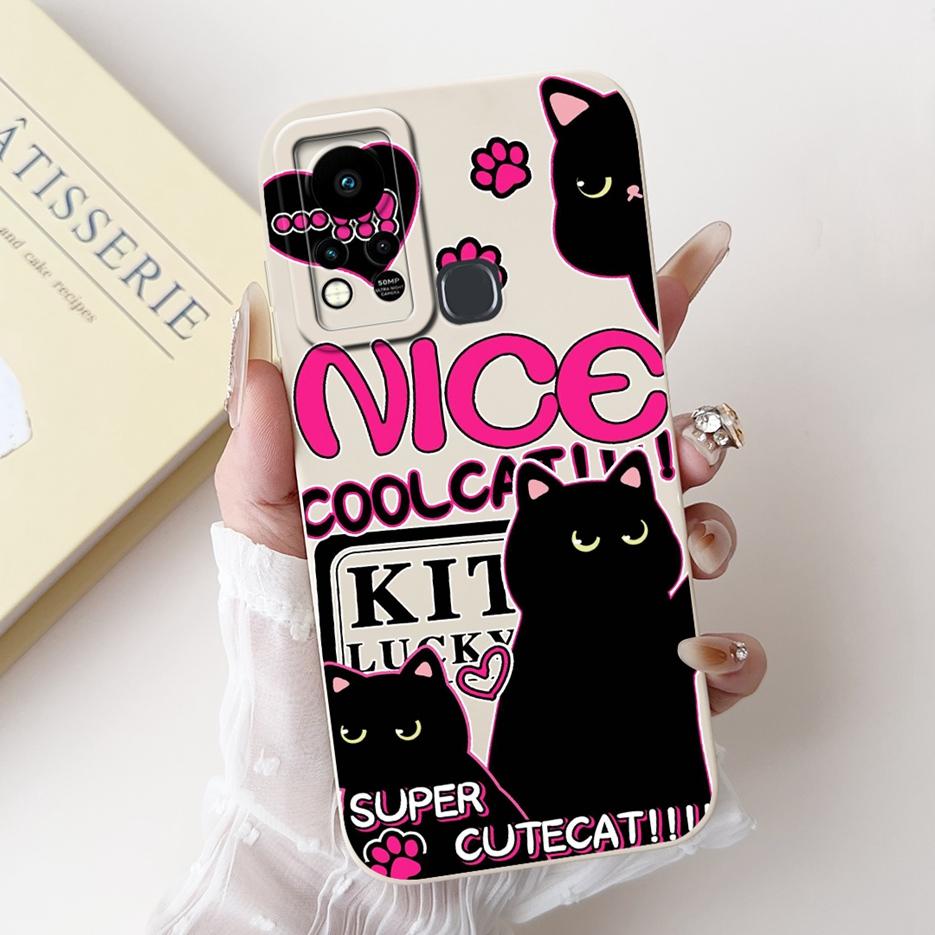 For Infinix Hot 11S Case X6812 X6812B Cute Panda Cartoon Cover Shockproof Phone Cases For Infinix Hot 11S NFC Hot11s Soft Fundas