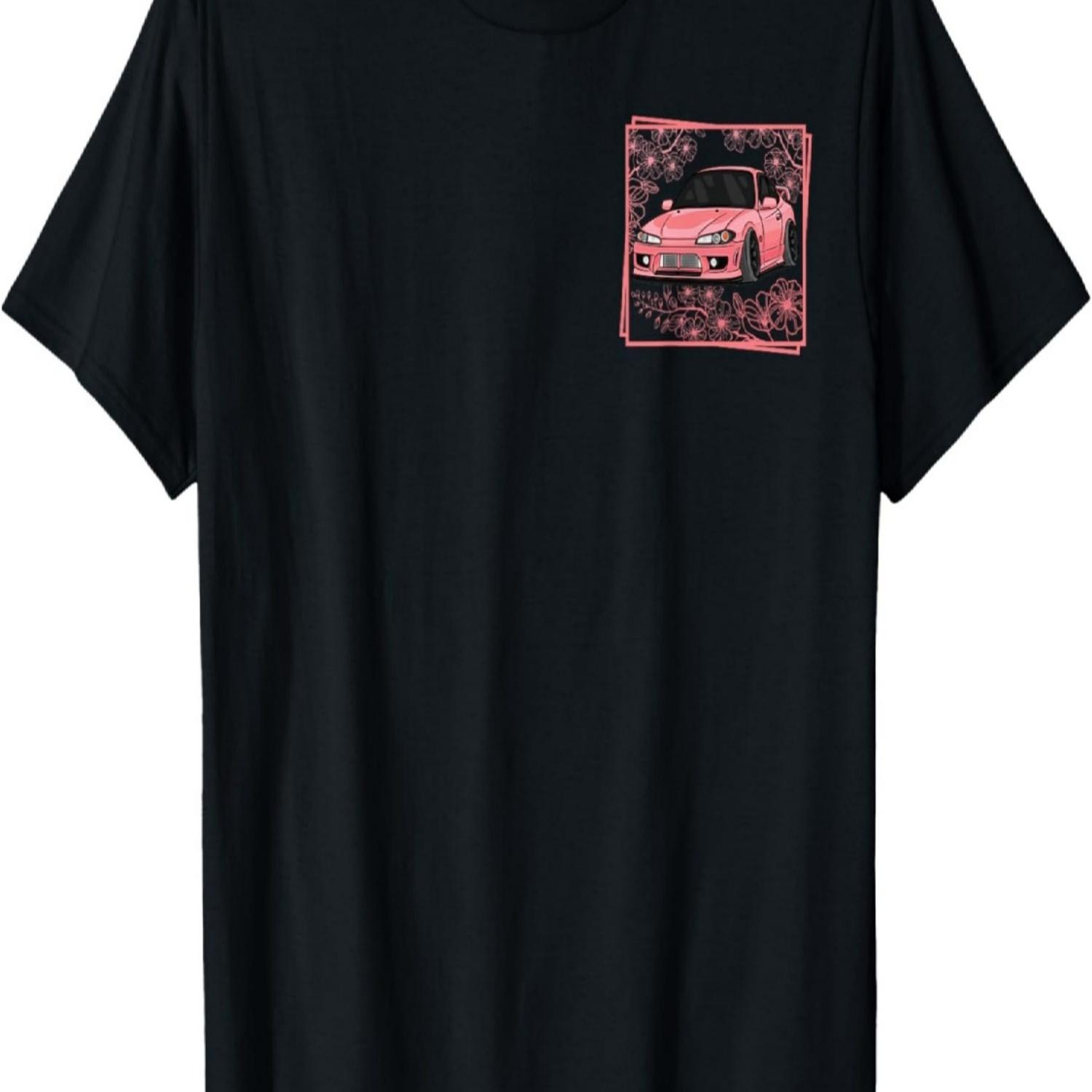 Kawaii S15 Silvia Spec-R Cherry Blossom Forest Front + Back T-Shirt S