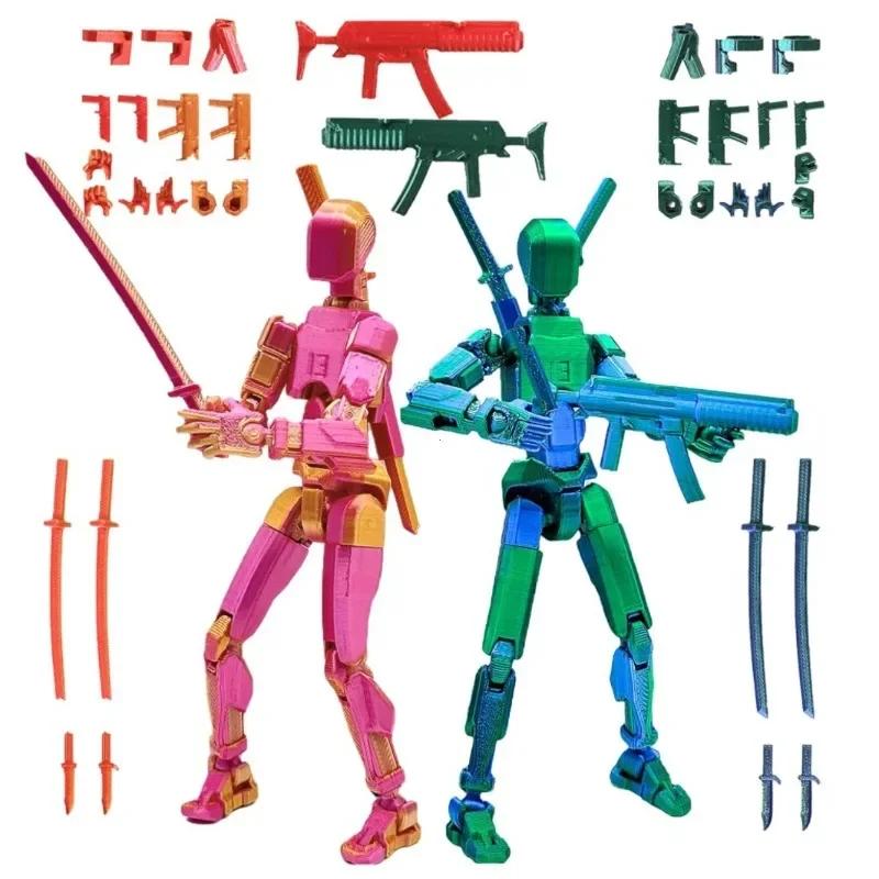 Multi-Jointed Movable Shapeshift Robot Titan 13 Action Figures 3D Printed Mannequin Dummy Toys Kids Adults Children Game