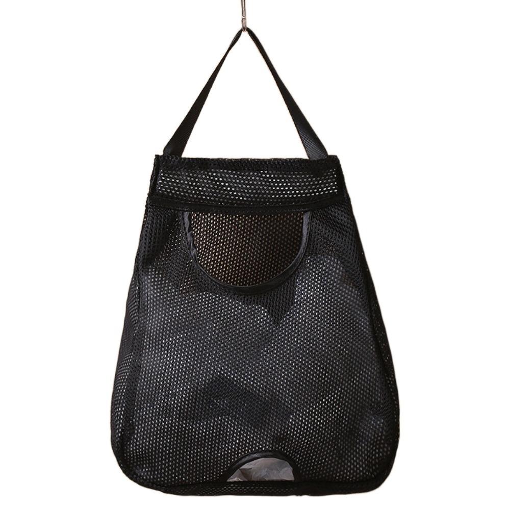 

Настенный ящик для хранения мусорных пакетов большой вместимости сетчатый мешок для хранения кухонные инструменты Black-Regular