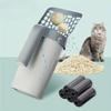 Cat Litter Shovel Scoop with Refill Bag For Pet Filter Clean Toilet Garbage Picker Cat Supplies Cat Litter Box Self Cleaning