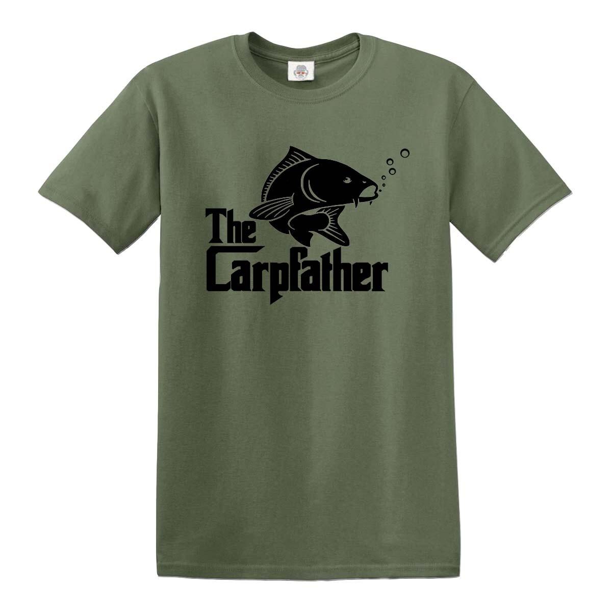 CARPFATHER Carp Fishing T-shirt Rodfather Carp hunter crew Gift Father tshirt L