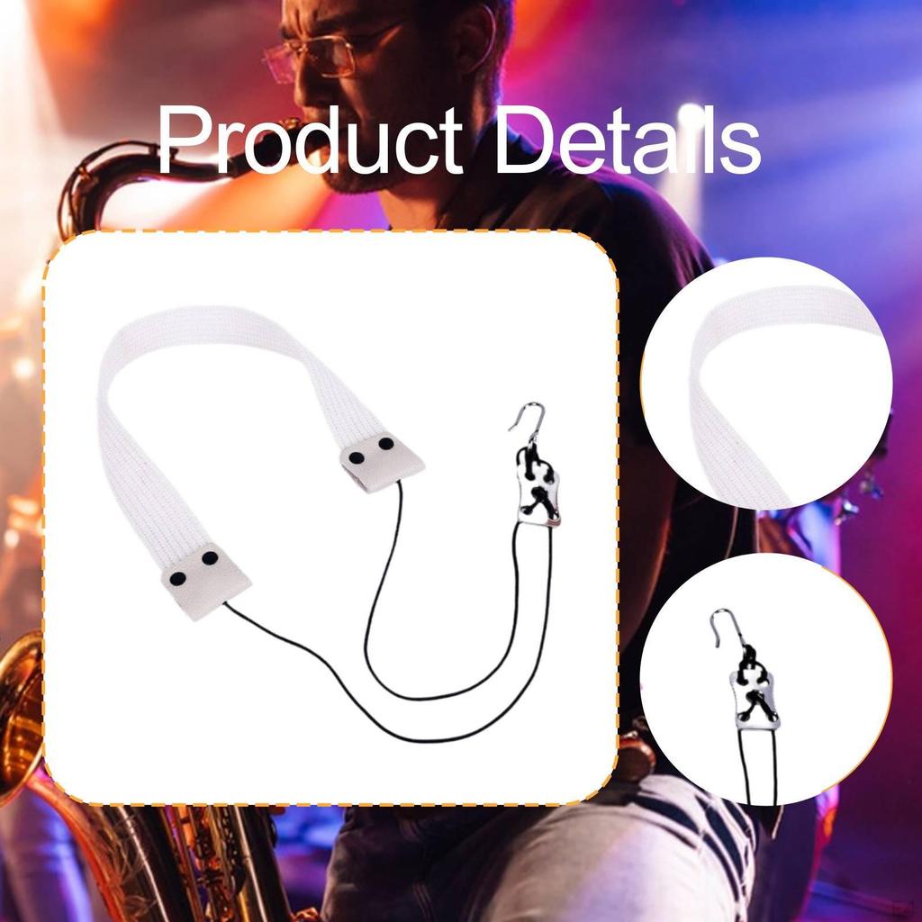 A Fashionable, Padded, And Adjustable Universal Neck Strap for Baritone Saxophone Stage
