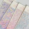 Gradient Heart Ribbon Laser Stickers - Korean DIY Decorative Material