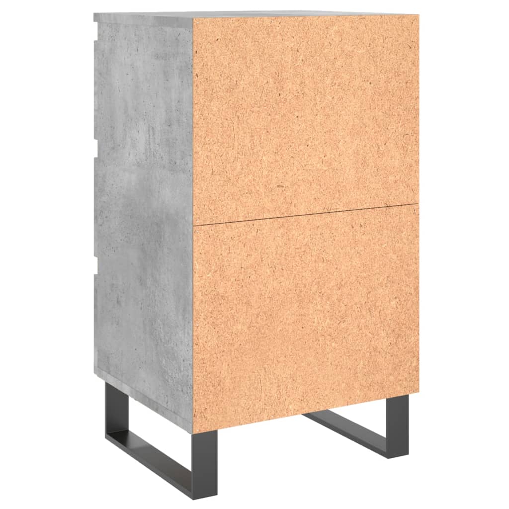 Nightstands 2 pcs. Concrete Grey 40 x 35 x 69 cm Particleboard