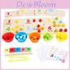 Wooden Multifunctional Arithmetic Clip Bead Learning Board Kid Puzzle Toy Set For Early Learning