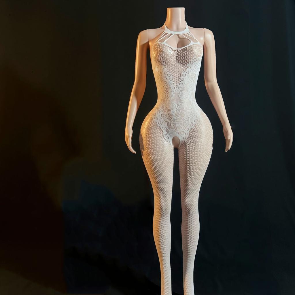 New Style Desire Underwear Hot Women Breastless Bodystocking Crotchless Sex Lingerie Erotic Babydoll Open Bra Porn Tights