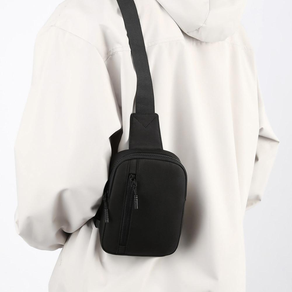 Adjustable Strap Male Waist Bag Fitness Shoulder Bag Leisure Sports Chest Bag  Business