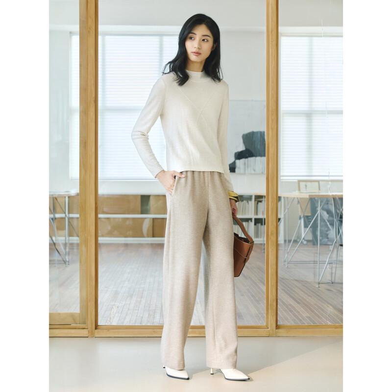 JUZUI Women's Full Wool Sequin Knit Sweater