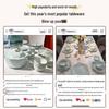 KANGQIN Nordic Underglaze Ceramic Dinnerware Set