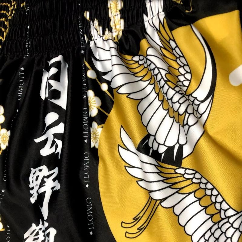 Muay Thai Kickboxing Boxing MMA UFC Crane Casual Shorts Gym Sport Unisex Men Women Fitness Workout Quick Dry Print Elastic Waist Fitness Training