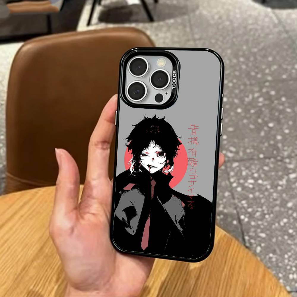 

COOL B-BSD A-Akutagawa Phone Case For iPhone17,16,15,14,13,12,11 Plus,Pro Max Colored Silver Plated Inside Cover iPhone17promax