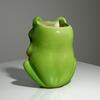 Ceramic Big-Eyed Frog Pen Holder & Animal Ornament