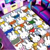 Miffy Print Rug, Washable Floor Carpet, For Entryway Dorm Laundry Room Office Study, Home Decor Birthday Christmas Gift