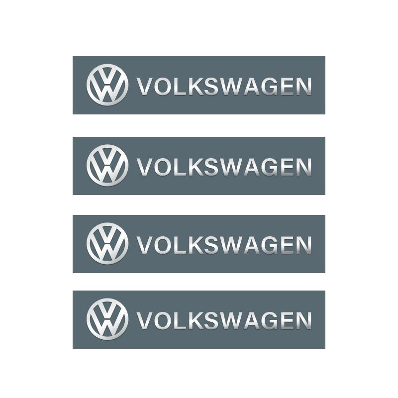 Car Styling 3D Alloy Metal Motorcycle Audio Decorative Stickers Silver For VW Touran Beetle Golf Passat Jetta Polo Bora Lavida
