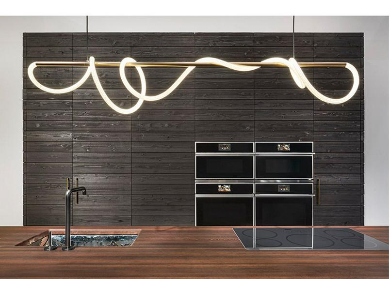 Minimalist Silicone Hose Pendant Light for Dining Table or Bar