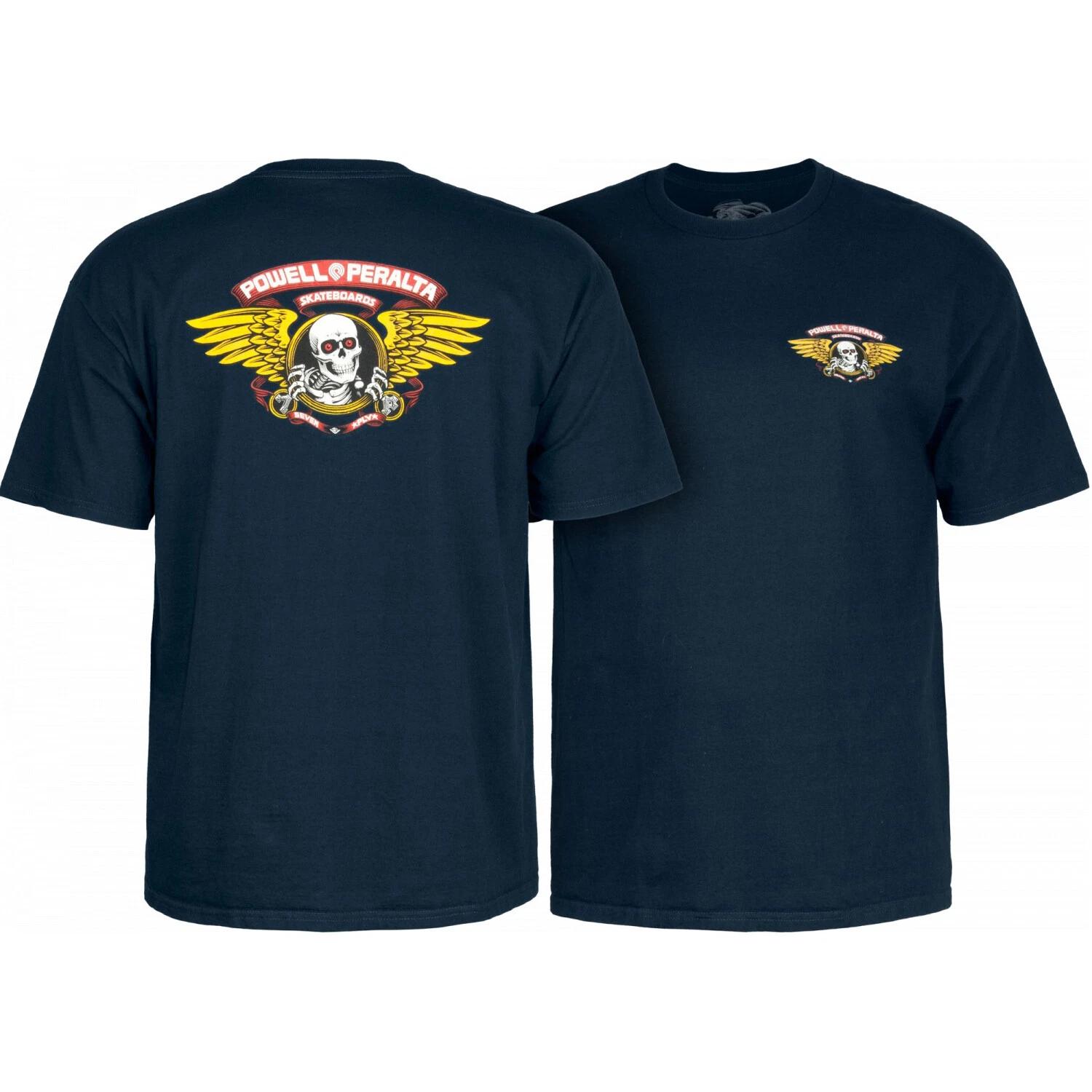 Powell Peralta Skateboard Shirt Winged Ripper Navy M
