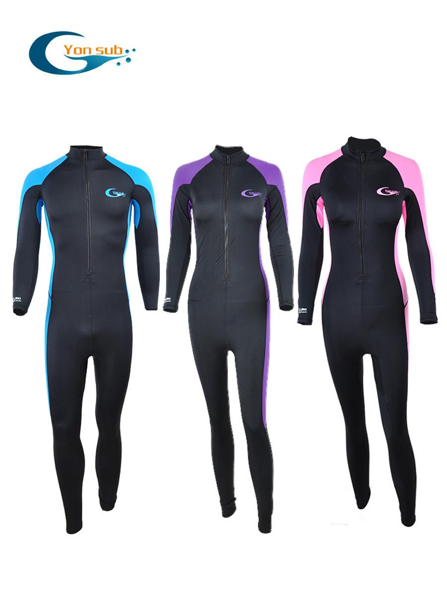 

YonSub Wetsuit One-piece Sunscreen Jellyfish Jacket Long Sleeve Swimming Diving Supplies UV Protection