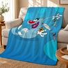 Oggy and the Cockroaches Throw 240g Flannel Blanket, Suitable for Sofas, Beds, Offices, Exquisite Gift Blankets