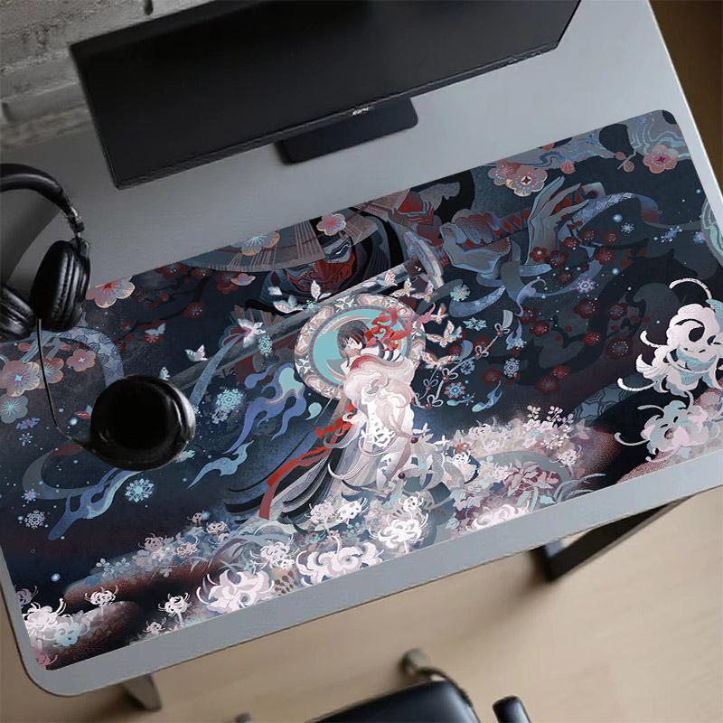 Large Gaming Mouse Pad Onmyoji Non-Slip Rubber Desk Mat Office Home Pc Accessories Pad for Computer Mouse Set Up Table Mat