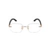 Wood-grain Glasses Temple Frameless Sunglasses Multicolor Men UV400 Eyewear  Unisex
